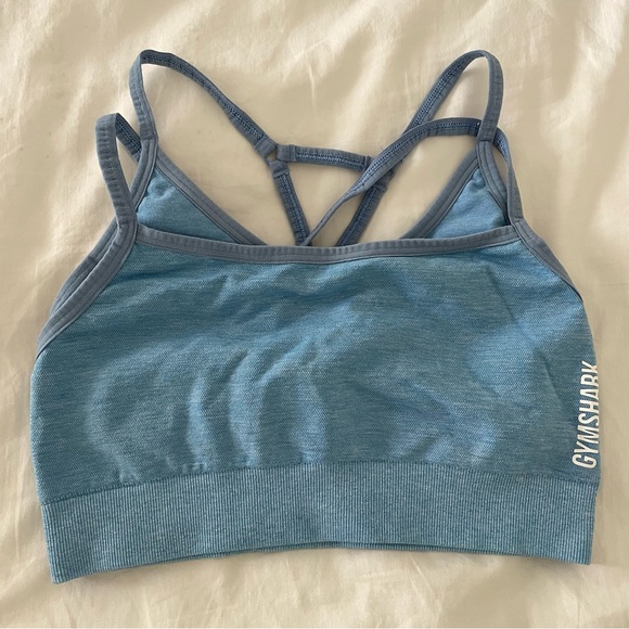 Blue Gymshark Adapt Fleck Sports Bra - Picture 4 of 5